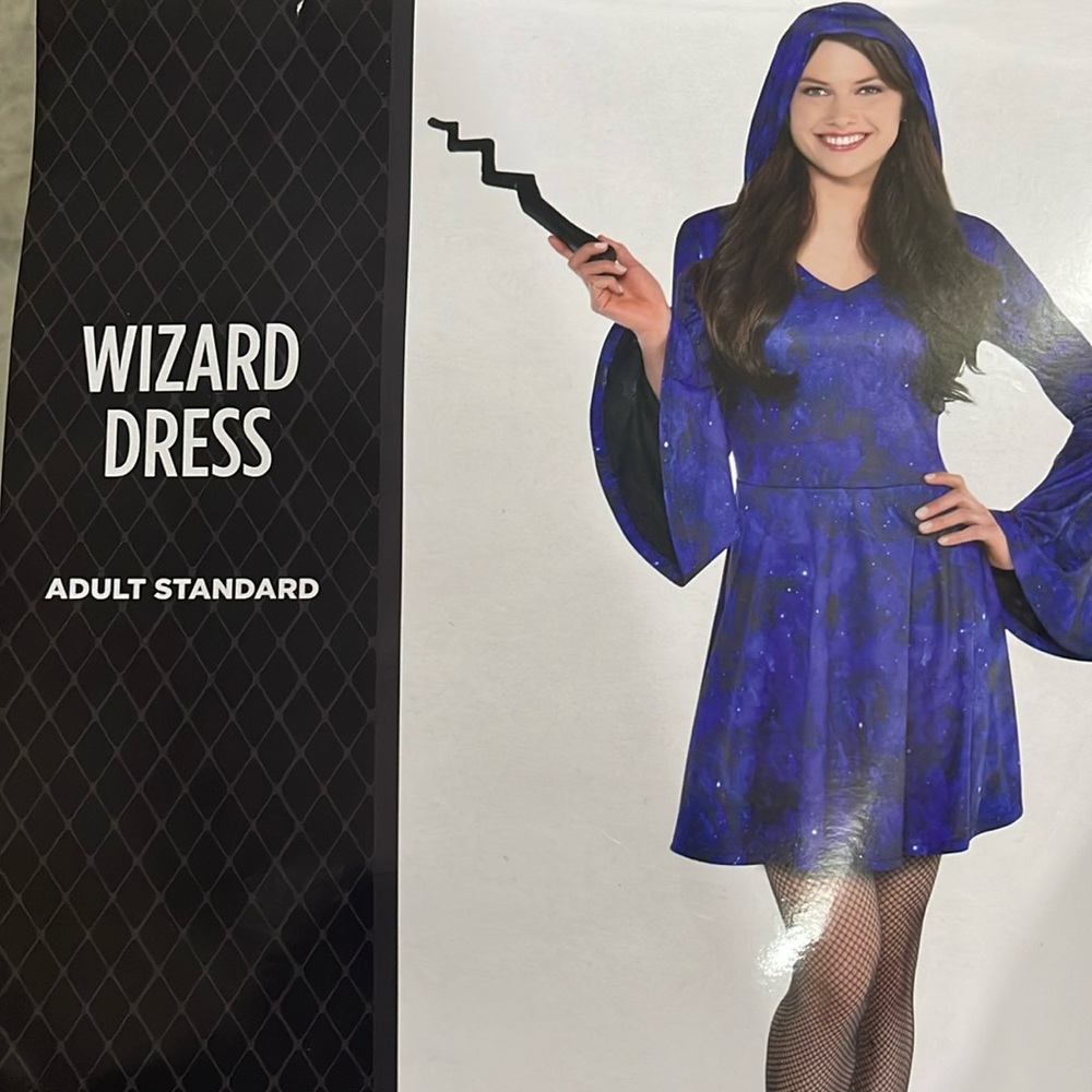Wizard Dress Adult Costume! New!